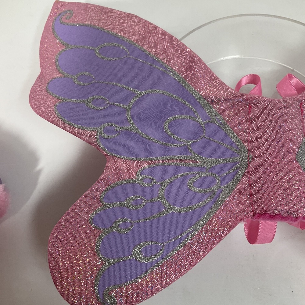 Build a Bear Pink Fairy Butterfly‎ Bear With Wings 15" Soft Stuffed Plush BAB - Picture 14 of 16